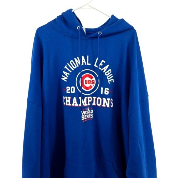 National League 2016 Champions Cubs World Series Sweatshirt Size 5XL - Picture 3 of 9